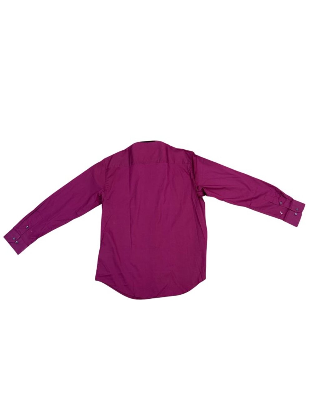 Alfani Mens Purple Cotton Blend Slim Fit Stretch Dress Shirt Size L 16-16.5 - Picture 3 of 8